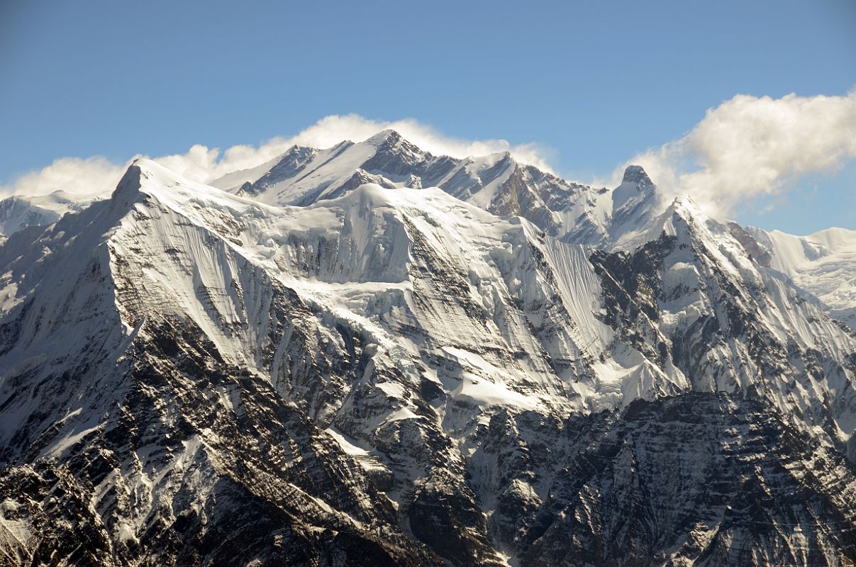 Click to enlarge -
Dhampus Peak Summit Panorama Nilgiri North, Annapurna East, Annapurna Central, Nilgiri Central, Annapurna Main, Annapurna Fang, Nilgiri South Close Up
Dhampus Peak Summit Panorama Nilgiri North, Annapurna East, Annapurna Central, Nilgiri Central, Annapurna Main, Annapurna Fang, Nilgiri South Close Up